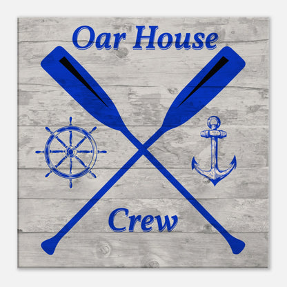 Oar House Crew Canvas Wall Print by Caribbean Rays