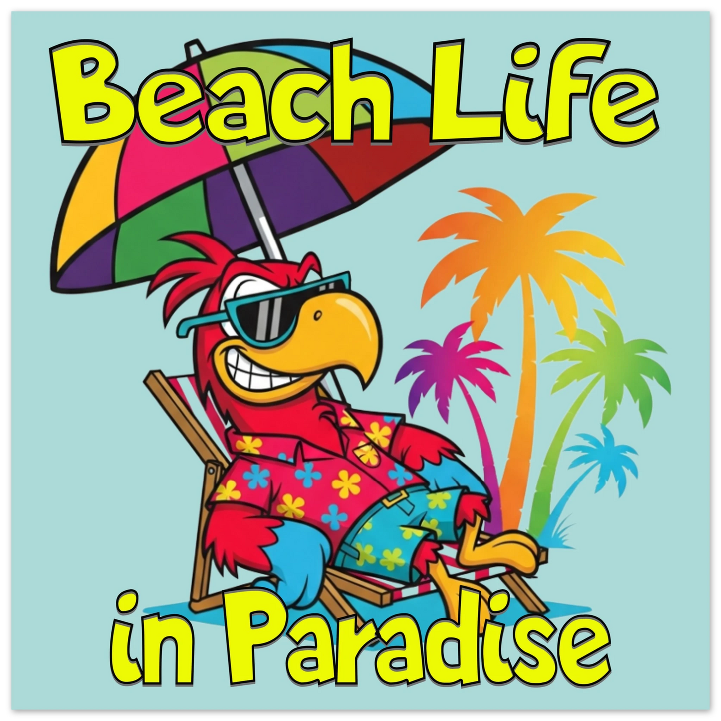 Beach Life in Paradise Aluminum Wall  Print at Caribbean Rays