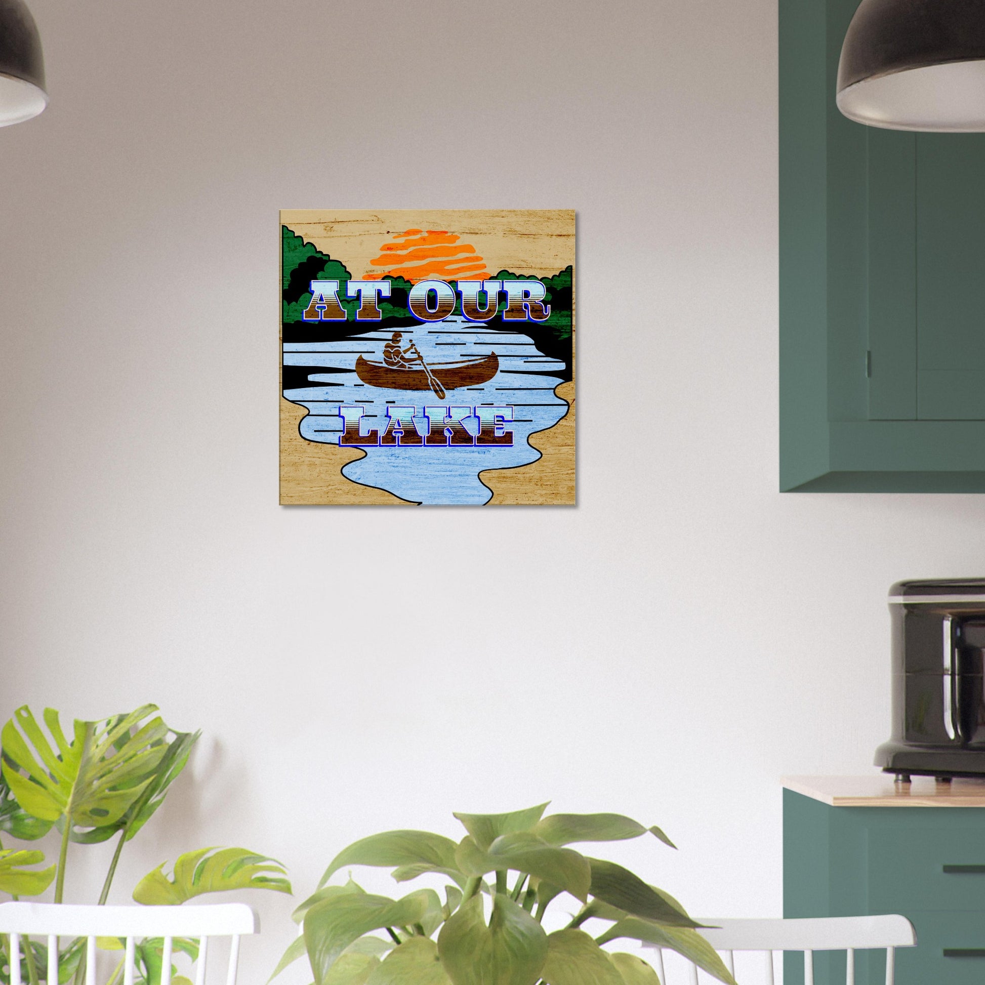 At Our Lake Canvas Wall Prints -Caribbean Rays