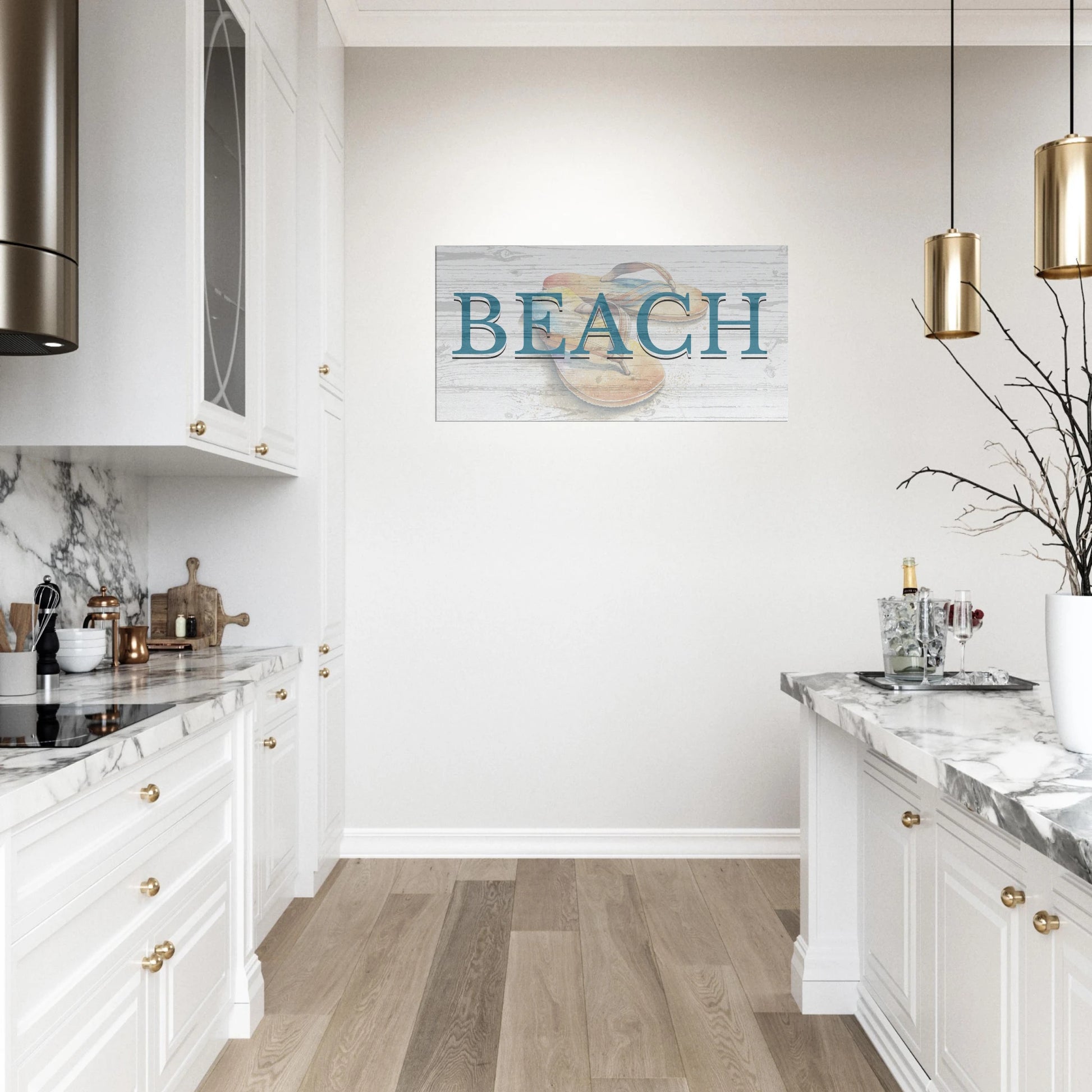  Beach Flip Flop Canvas Wall Prints by -Caribbean Rays