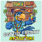 Gettin' Freaky at the Tiki Aluminum Wall  Print at Caribbean Rays