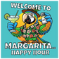 Margarita Happy Hour Aluminum Wall Print 