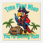  Time Flies When You're Having Rum Aluminum Wall Print by Caribbean Rays