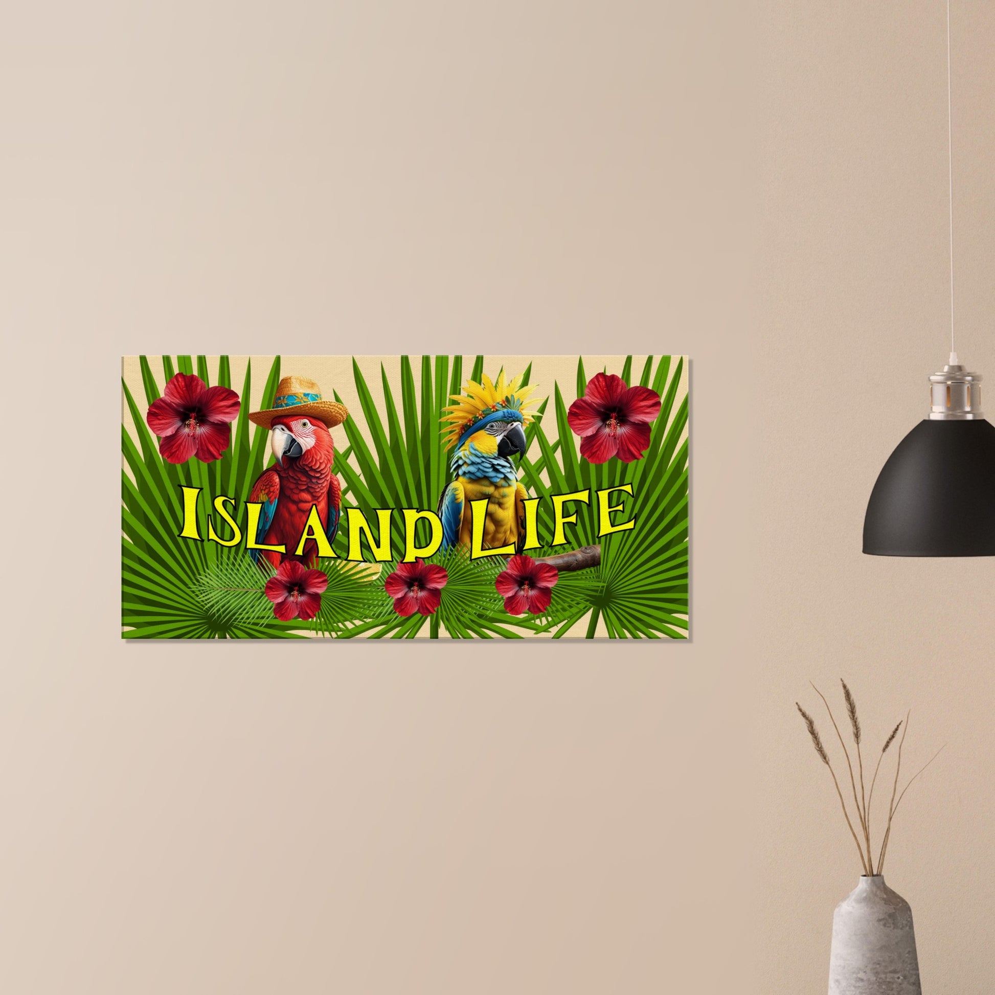  Island Life Large Canvas Wall Print - Caribbean Rays