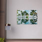 Palm Tree Reflections Canvas Wall Print -by Caribbean Rays