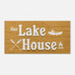 Our Lake House Large Canvas Wall Print by Caribbean Rays