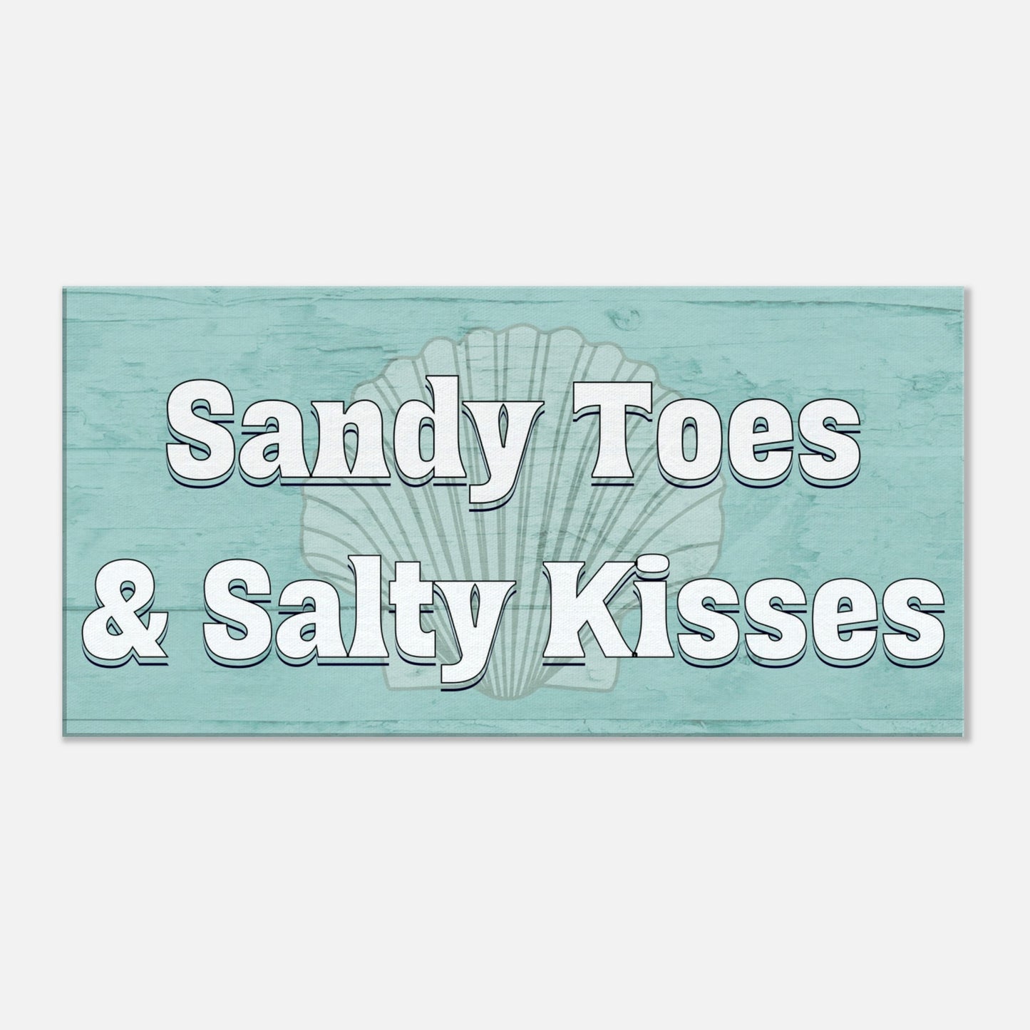 Sandy Toes Large Canvas Wall Print at Caribbean Rays