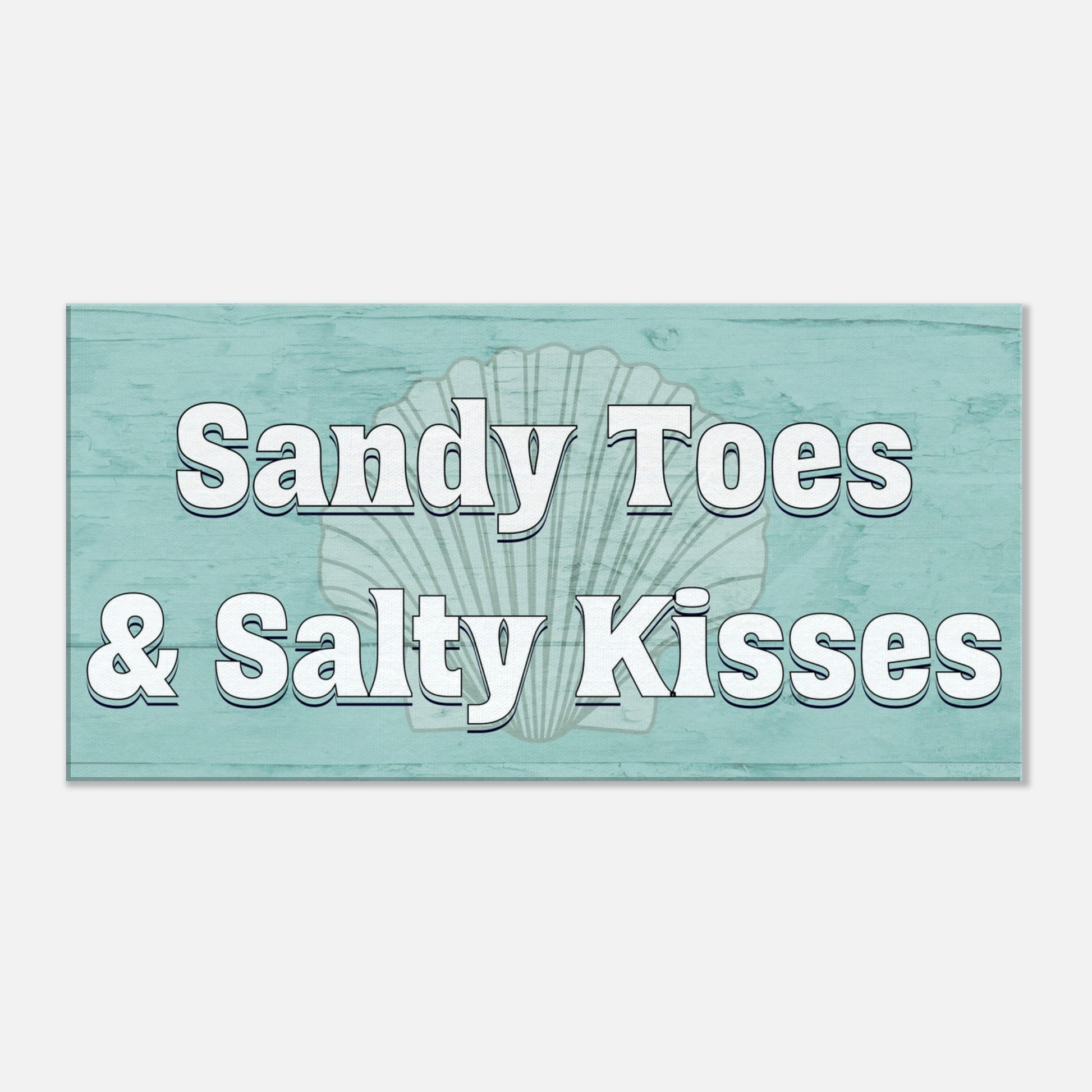 Sandy Toes Large Canvas Wall Print at Caribbean Rays