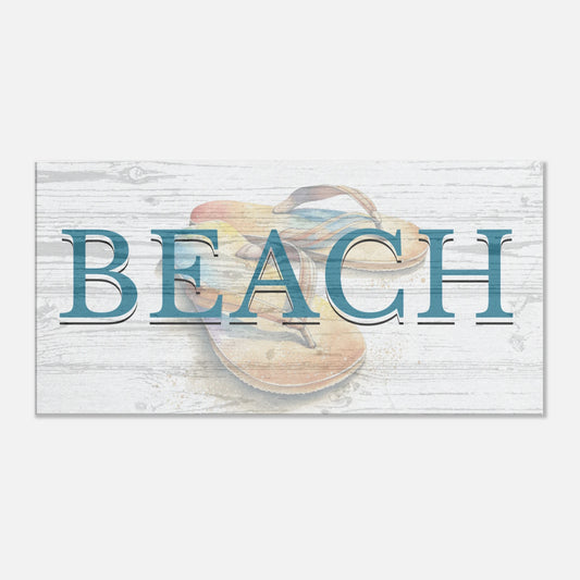  Beach Flip Flop Canvas Wall Prints at Caribbean Rays