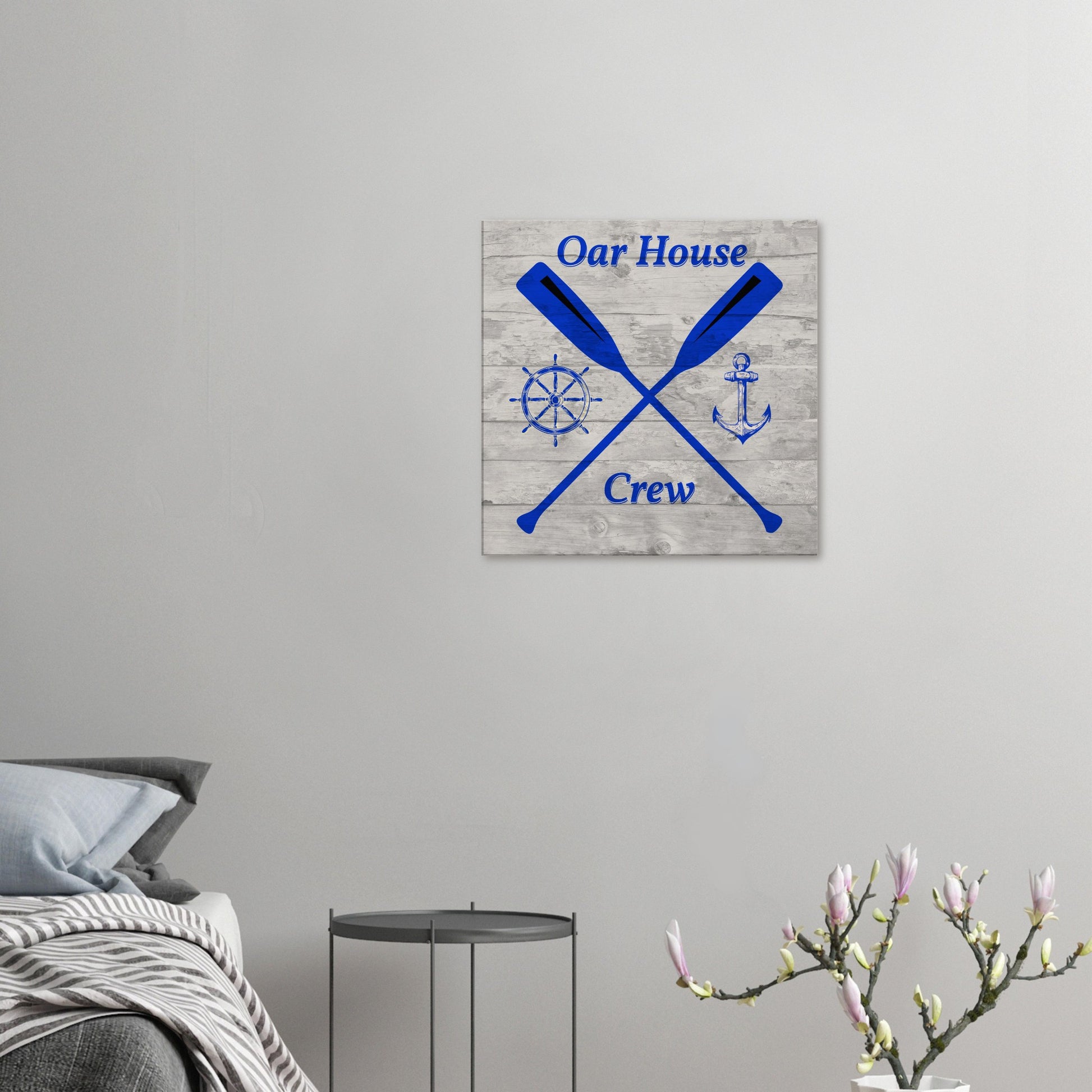 Oar House Crew Canvas Wall Print on Caribbean Rays