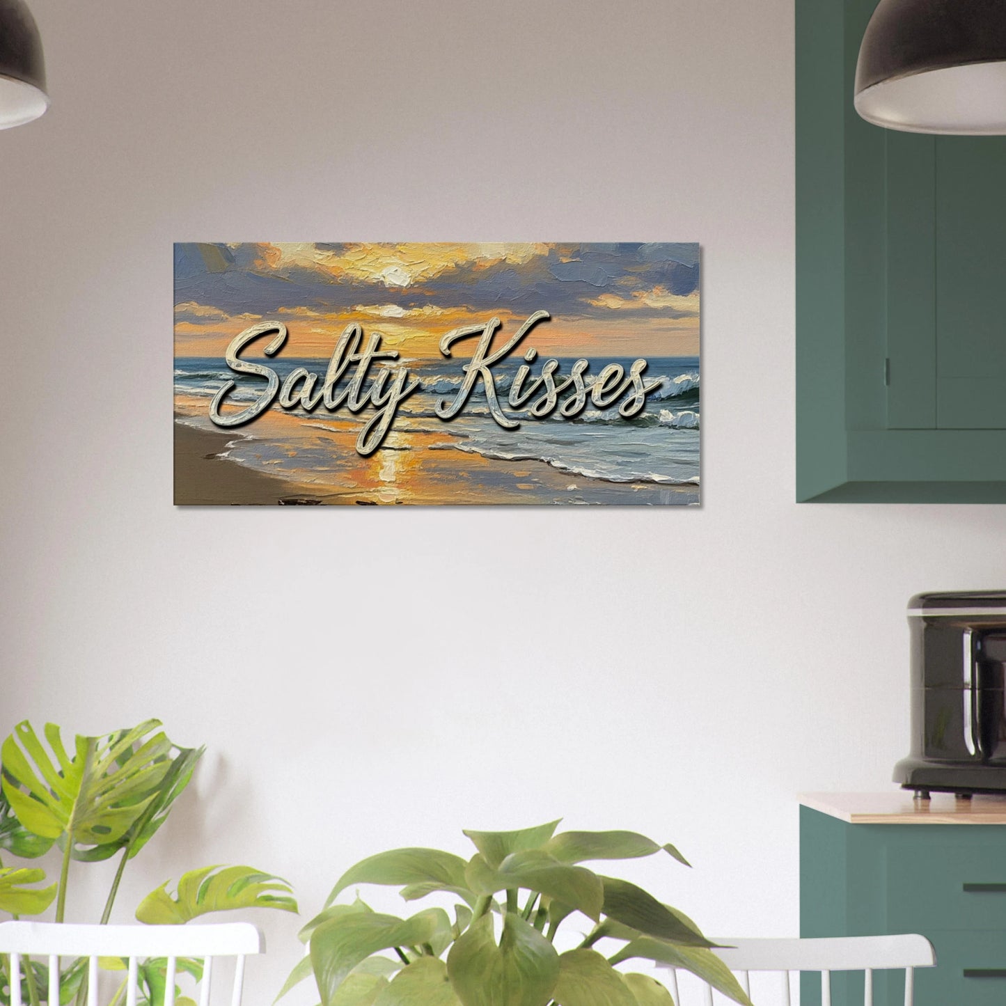 Salty Kisses Beach Canvas Wall Prints - Caribbean Rays