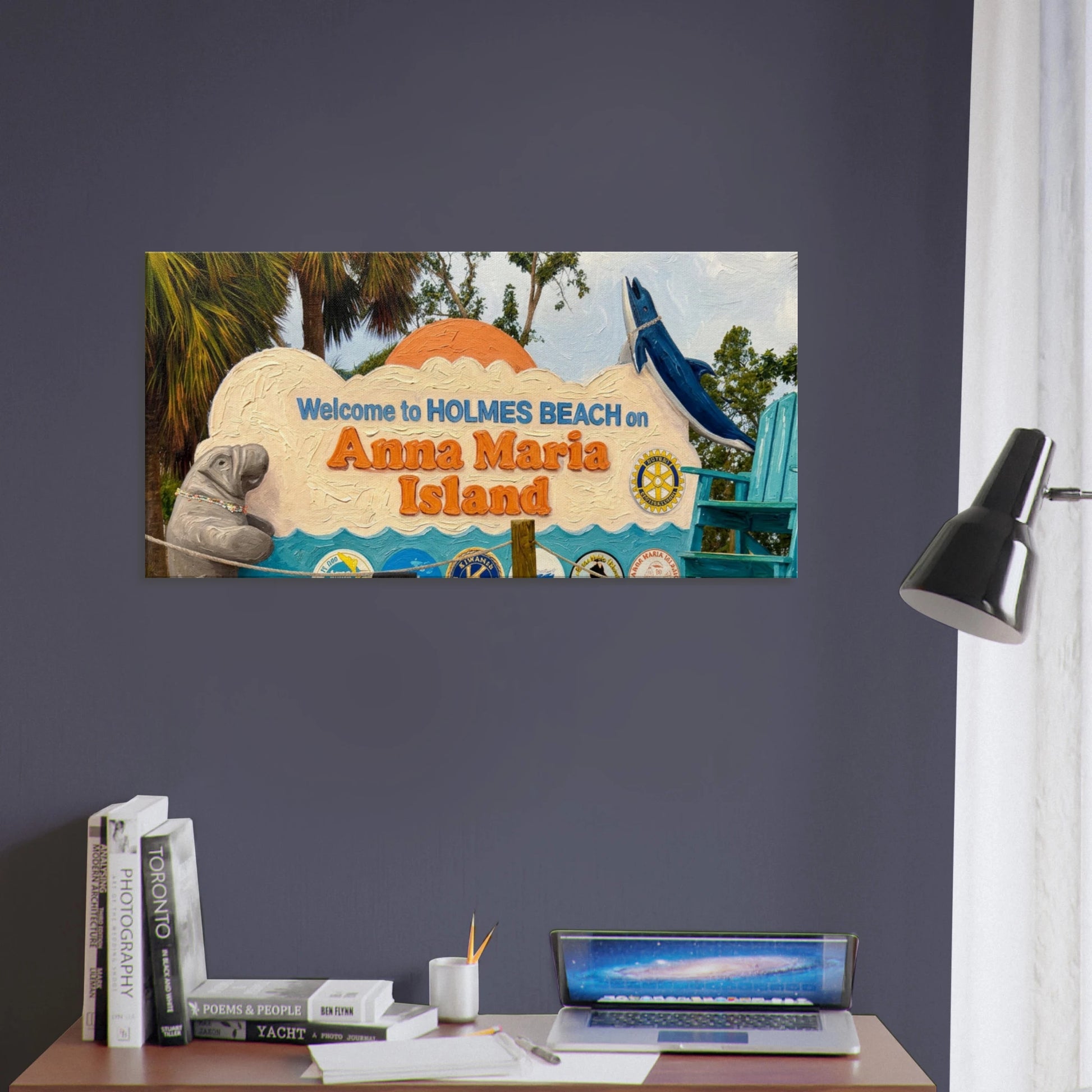 Welcome to Anna Maria Island Canvas Wall Print at Caribbean Rays