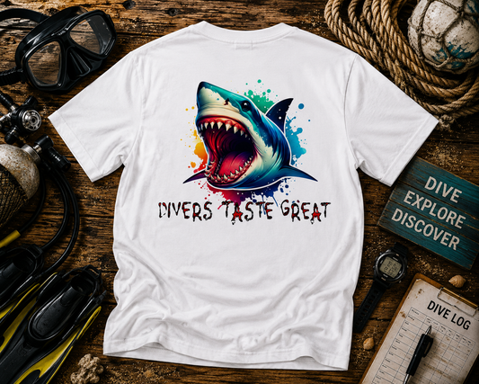 Diver's Taste Great Unisex Softstyle T-Shirt - Fun Fishing Tee