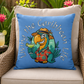 Outdoor Pillow — "Living the Caribbean Life" Parrot Tropical Decorative Pillow