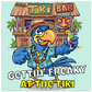 Gettin' Freaky at the Tiki Aluminum Wall  Print at Caribbean Rays