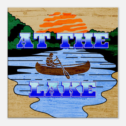 At The Lake Canvas Wall Prints by Caribbean Rays