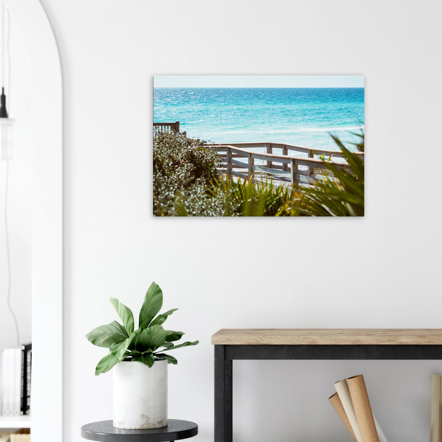 Your Beach Happy Place Canvas Print by Caribbean Rays