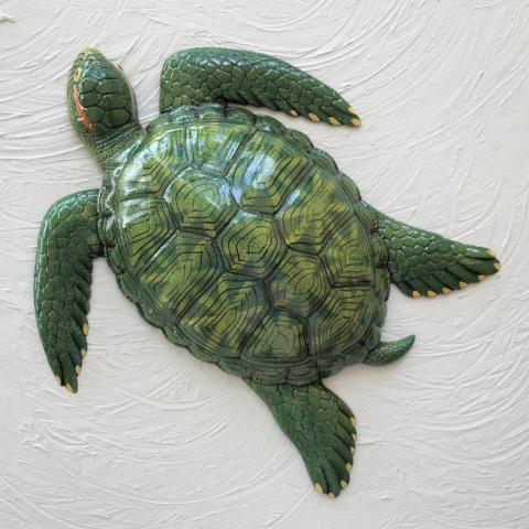 15in Resin Green Sea Turtle Wall Decor by Caribbean Rays