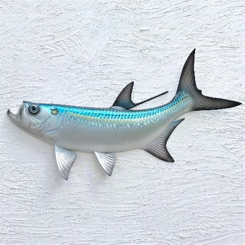 Resin 19in Tarpon Wall Decor by Caribbean Rays