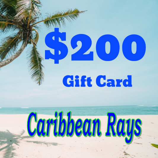 $200 Gift Card Caribbean Rays