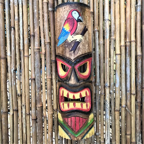 20in Parrot Tiki Mask by Caribbean Rays