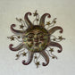 26in Metal Bronze Color Face Sun and Stars Wall Decor by Caribbean Rays