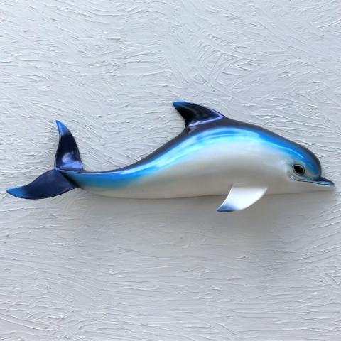 28in Resin Blue Dolphin Wall Decor by Caribbean Rays