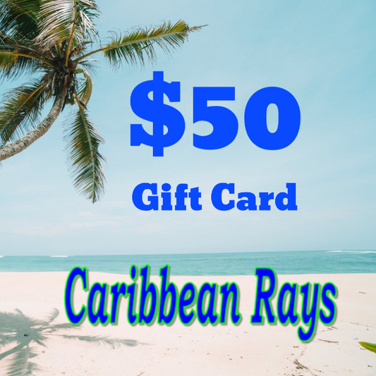 $50 Gift Card Caribbean Rays