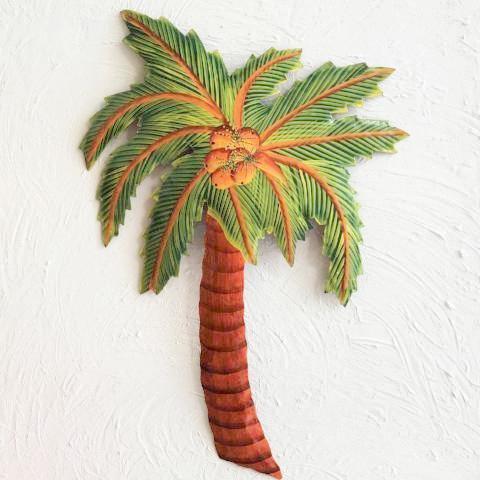 Metal Coconut Palm Tree Wall Decor by Caribbean Rays