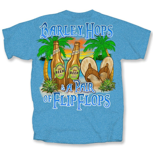 Barley & Hops Heather Sapphire Tropical T-shirt by Caribbean Rays