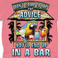Don't Come To Me For Advice Short Sleeve Coral Tropical T-shirt at Caribbean Rays