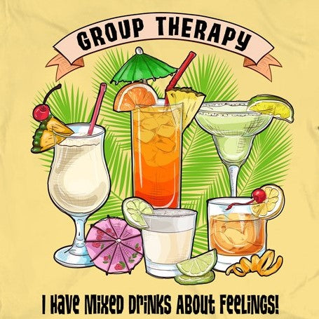 Group Therapy Short Sleeve Yellow Haze Tropical T-shirt at Caribbean Rays