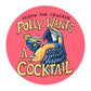 Polly Wants A Cocktail Short Sleeve Coral Tropical T-shirt front by Caribbean Rays