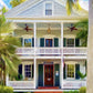 16x20 Double Porch Canvas Giclee Print Wall Art by Caribbean Rays