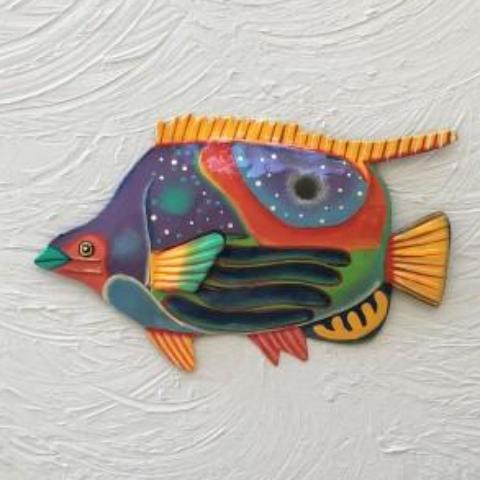 Metal Butterfly Fish Wall Decor by Caribbean Rays