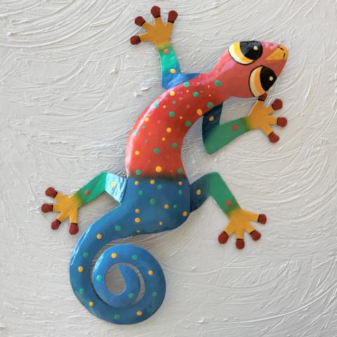 Fernando Metal Gecko Wall Decor. Handcrafted Metal Wall Art, Gecko Art ...