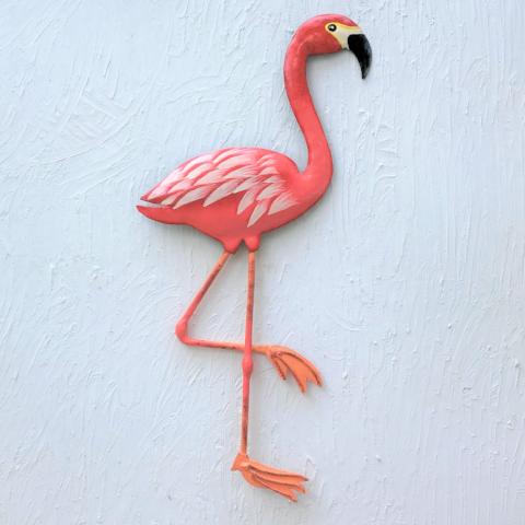 Metal Flamingo Wall Decor by Caribbean Rays