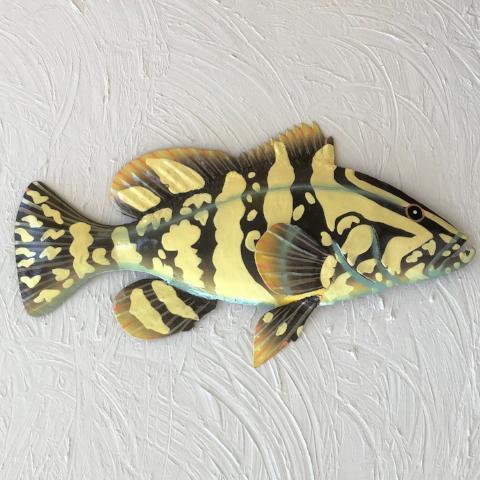 Metal Grouper Fish Wall Art by Caribbean Rays
