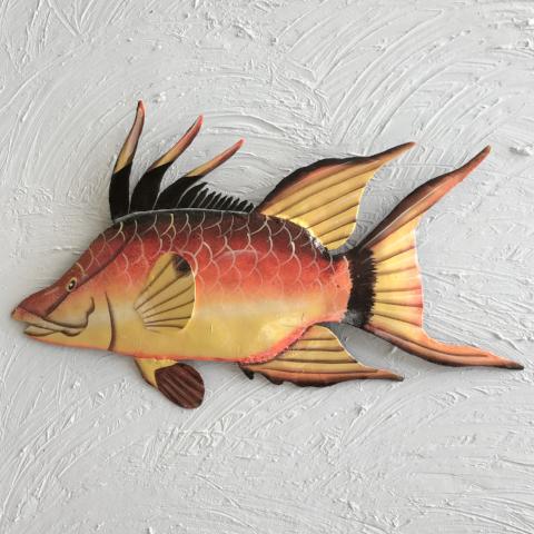 Metal Hogfish Wall Art