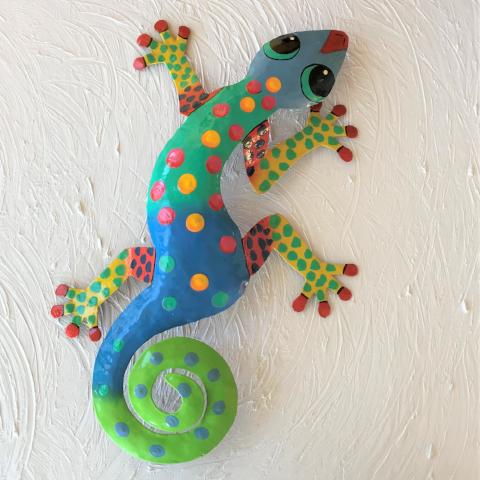 Isabela Metal Gecko Wall Decor by Caribbean Rays
