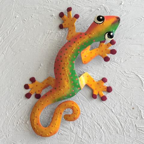 Jamaican Jack Island Gecko Metal Wall Decor by Caribbean Rays