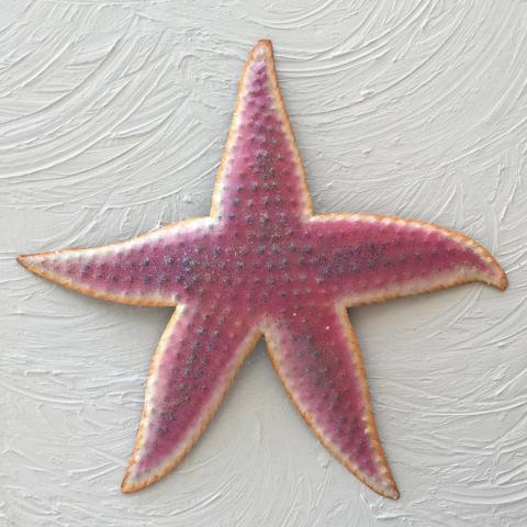 Metal Lavender Starfish Wall Art by Caribbean Rays