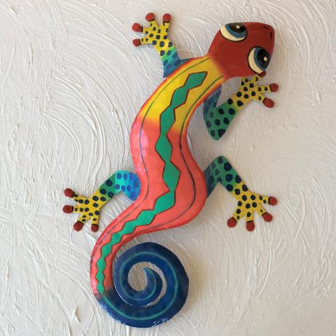 Lo Lee Metal Gecko Wall Decor by Caribbean Rays