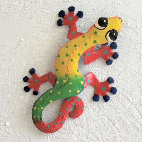 Martinique Marty Island Gecko Metal Wall Accent