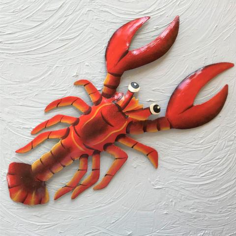 Metal Red Lobster Wall Art