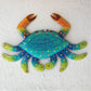 Metal Teal Crab Wall Decor by Caribbean Rays
