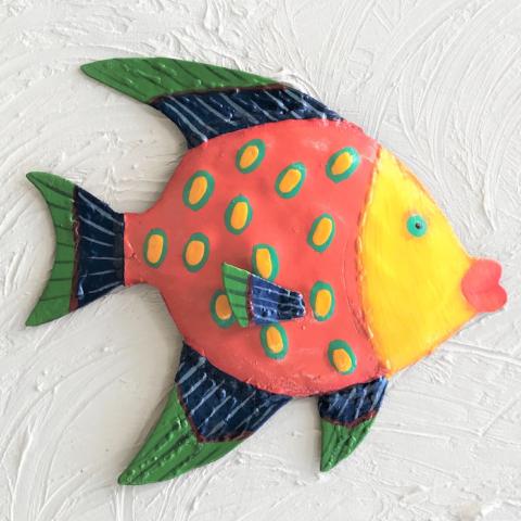 Yellow Face Funky Angel Fish Wall Art by Caribbean Rays