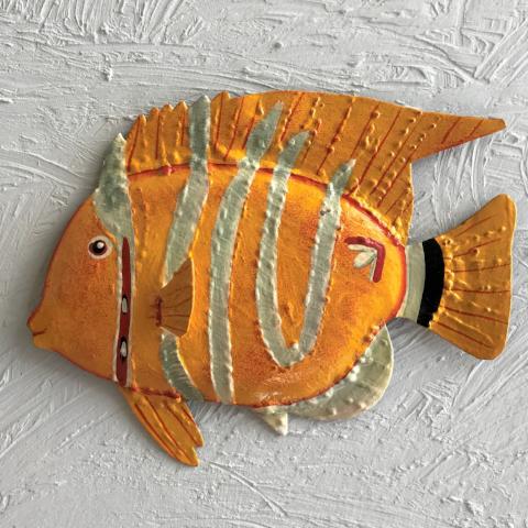 Affort Metal Fish Wall Art Decor,4 Pack Metal Colorful India