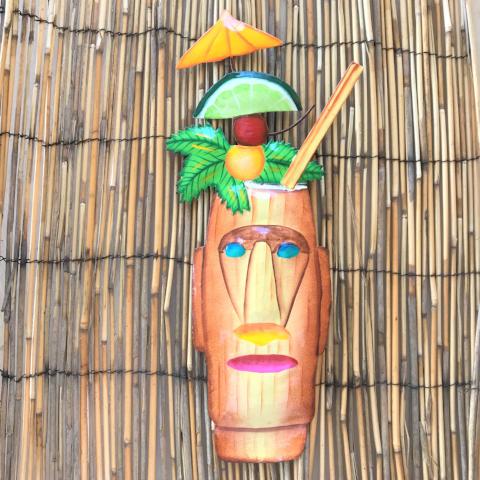 14in Metal Zombie Tropical Drink Wall Decor by Caribbean Rays