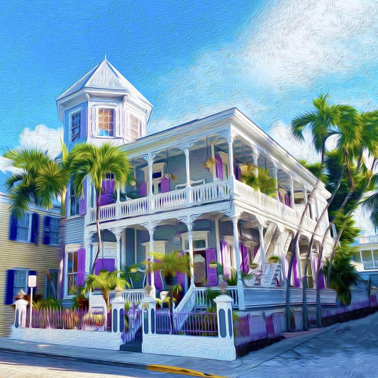 Purple Studios Canvas Giclee Print Wall Art by Caribbean Rays